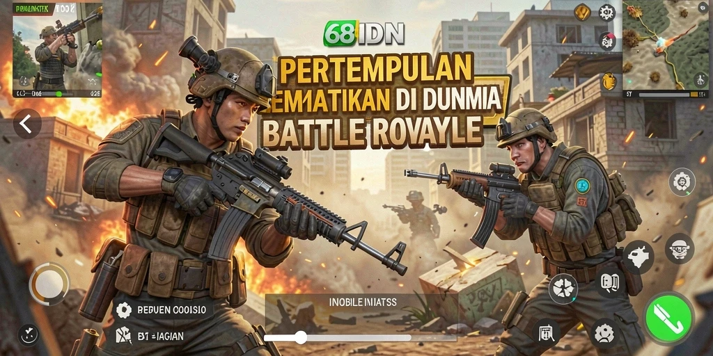 Gameplay intens di arena Battle Royale 68IDN.