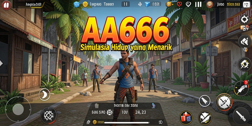 Tampilan gameplay AA666 saat menciptakan dunia simulasi.
