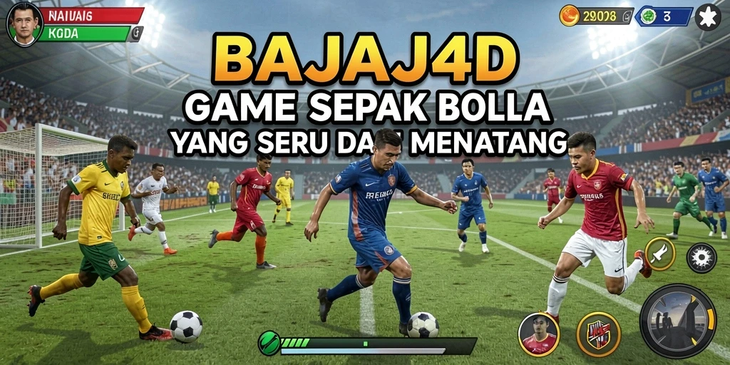 Tampilan menarik dari gameplay sepak bola di BAJAJ4D.