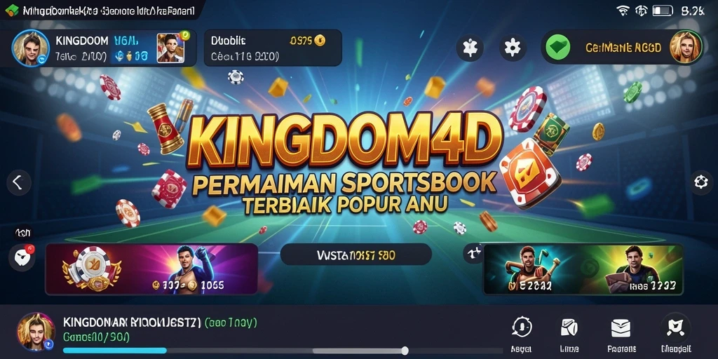 Tampilan gameplay menarik KINGDOM4D saat taruhan olahraga.