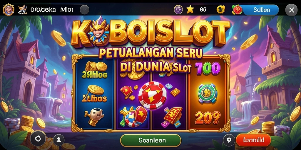 Tampilan gameplay seru dan penuh petualangan di KOBOISLOT.