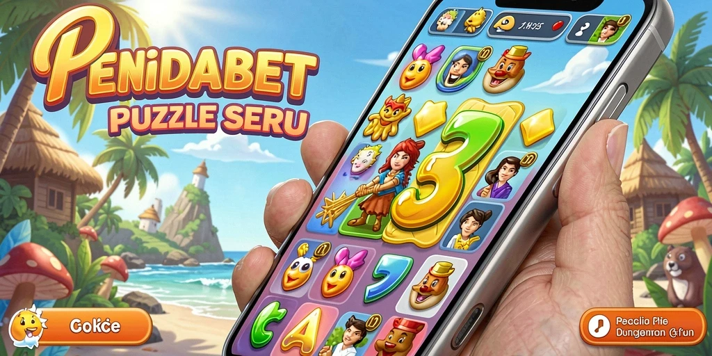 Tampilan menarik dari gameplay PENIDABET dengan tantangan Match-3 yang seru.