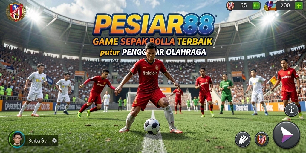 Tampilan gameplay PESIAR88 yang mendebarkan di lapangan hijau.