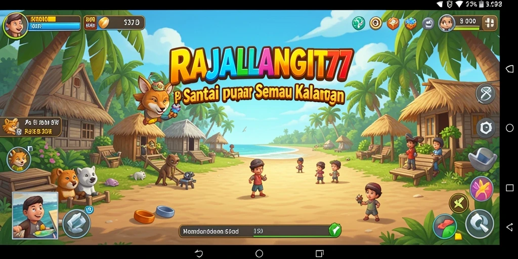 Screenshot gameplay RAJALANGIT77 yang seru dan menarik.