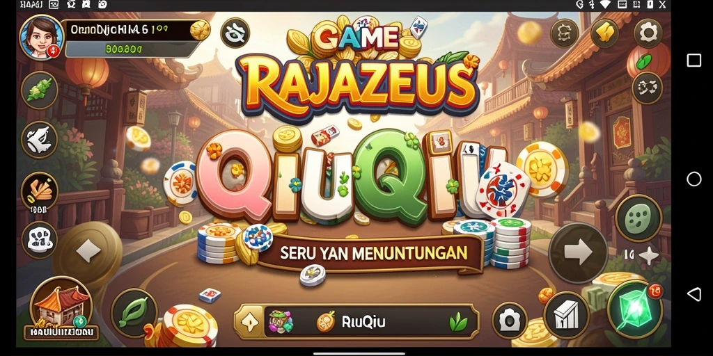 Tampilan gameplay QiuQiu yang menarik di RAJAZEUS.