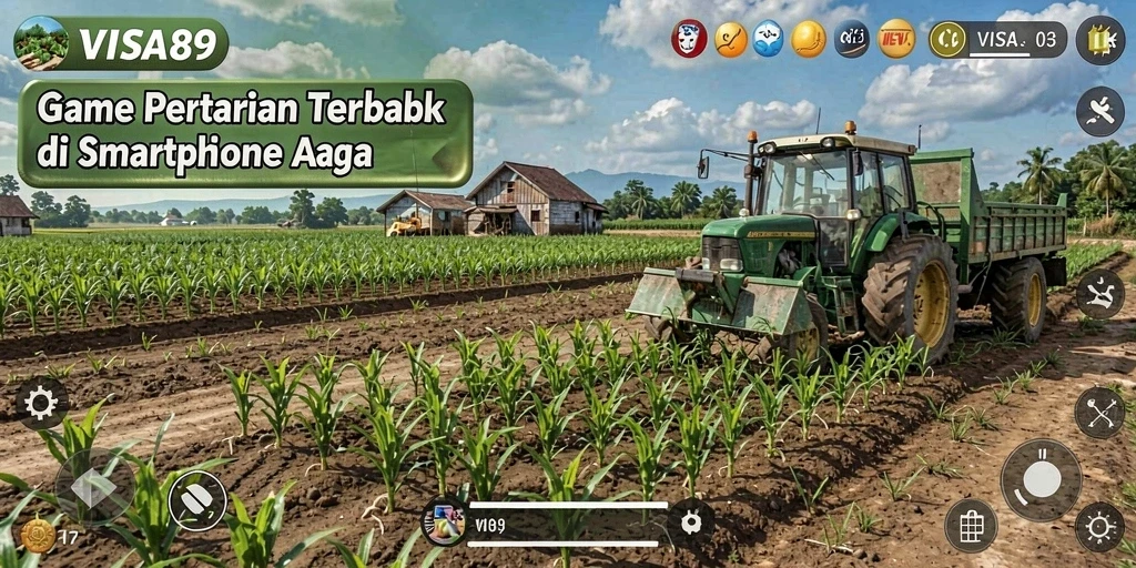 Tampilan gameplay <strong>VISA89</strong> yang menggugah selera bertani.