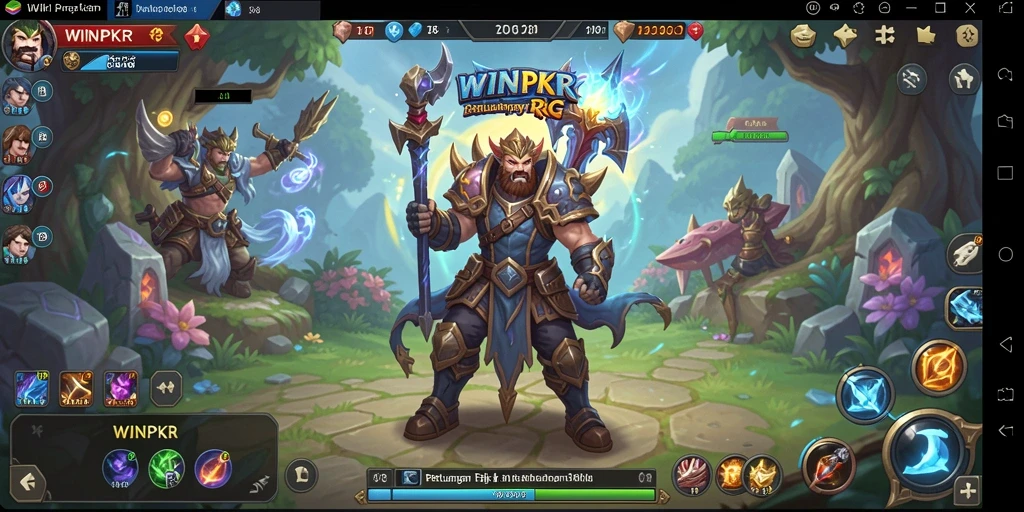 Tampilan snapshot dari gameplay epik game RPG WINPKR.